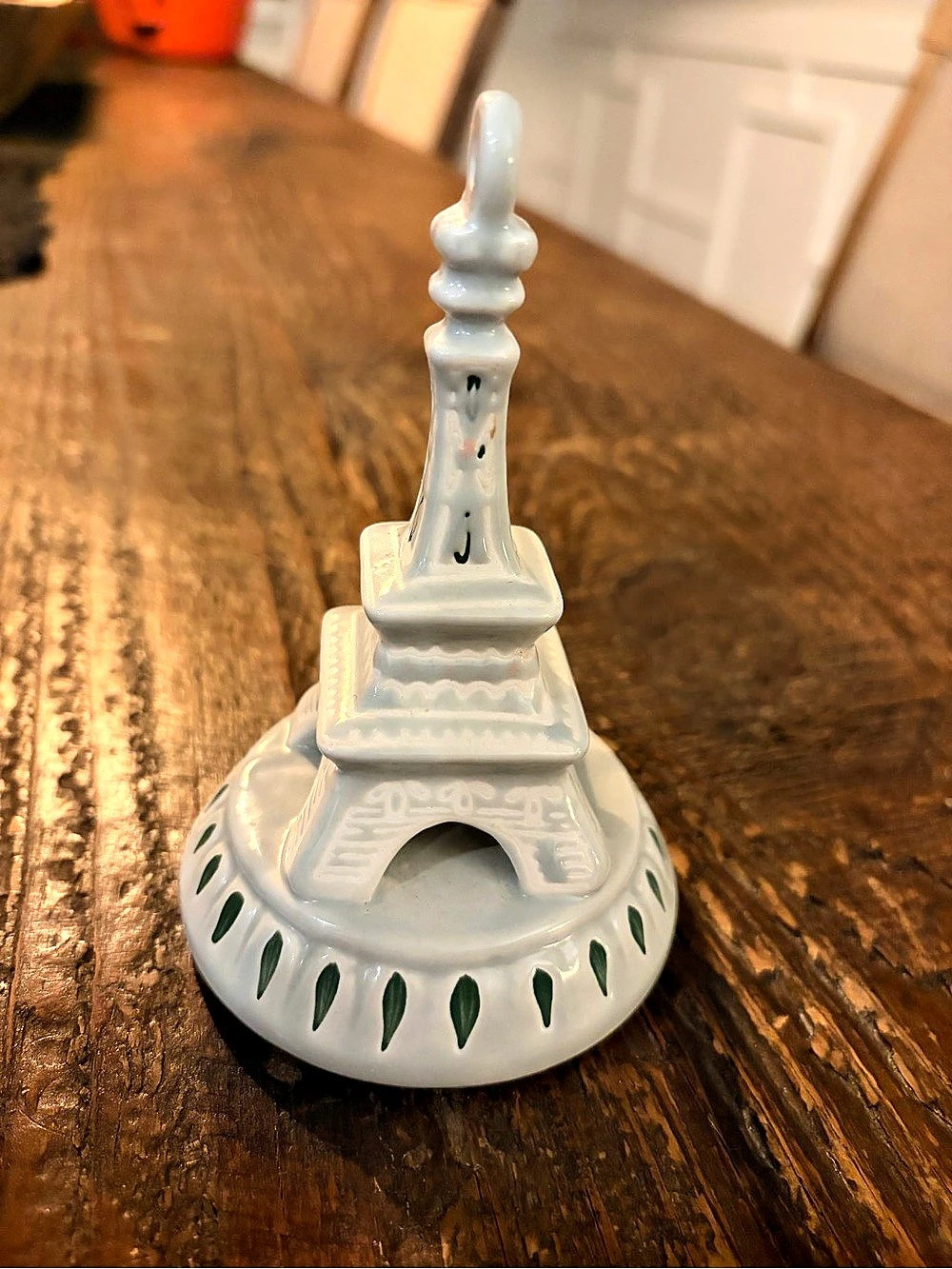 Anthropologie Eiffel Tower Cookie Stamp White & Green